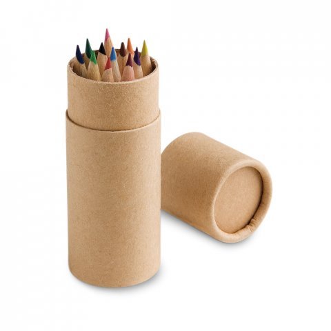CAIXA COM 12 LáPIS DE COR CYLINDER
