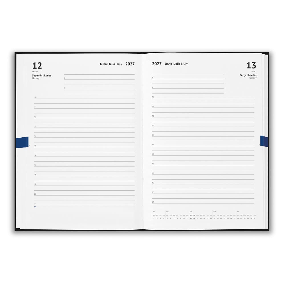 agendas diárias a5 2027 personalizadas combrindes