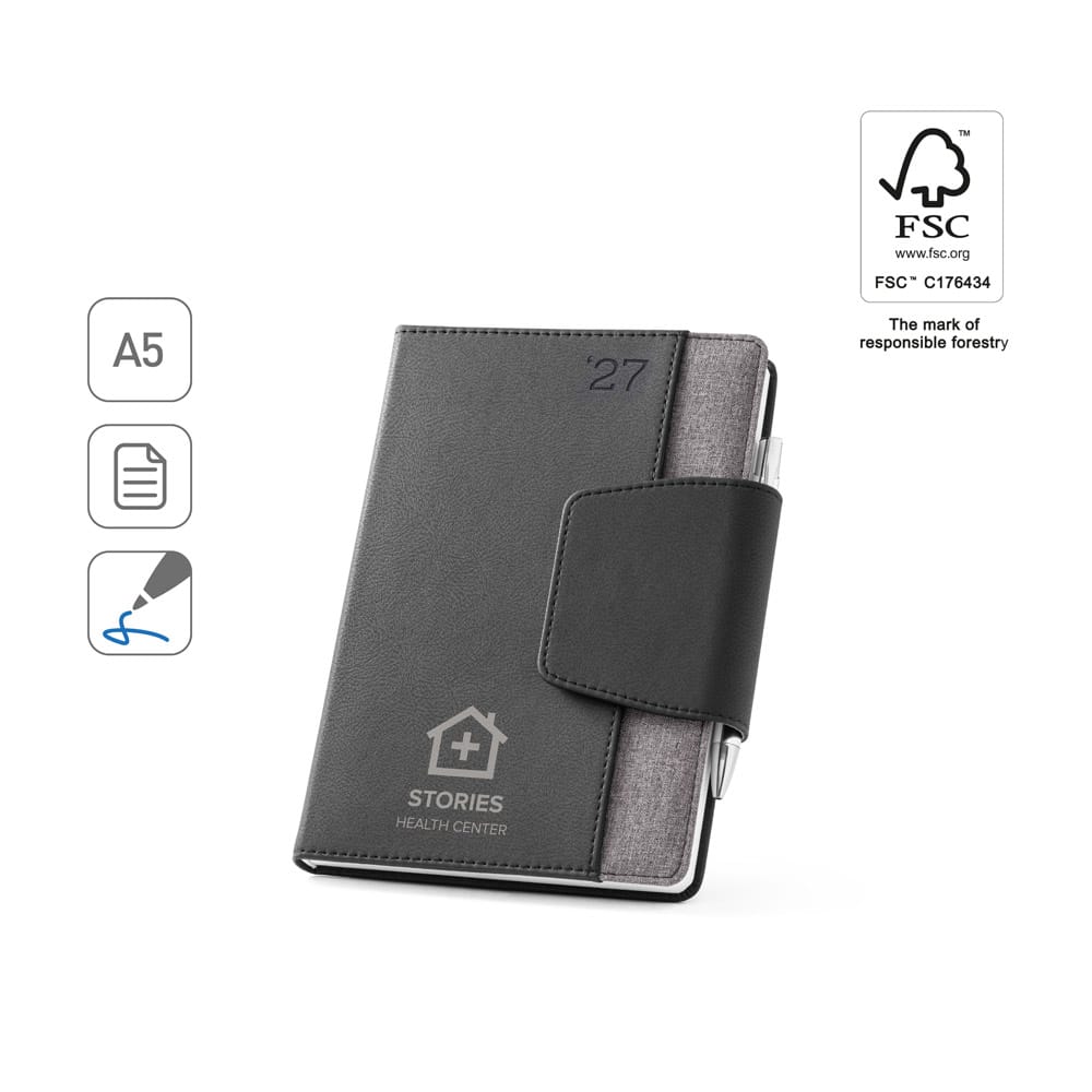 agendas diárias a5 2027 personalizadas combrindes
