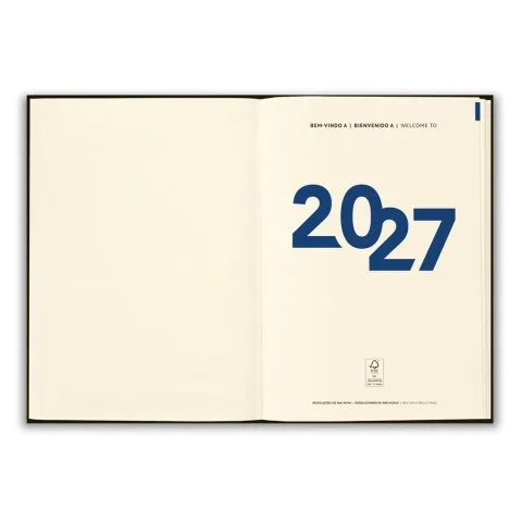 agendas diárias a5 2027 personalizadas combrindes