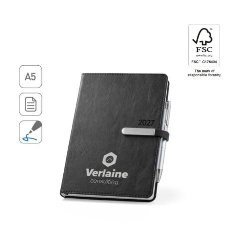 agendas diárias a5 2027 personalizadas combrindes